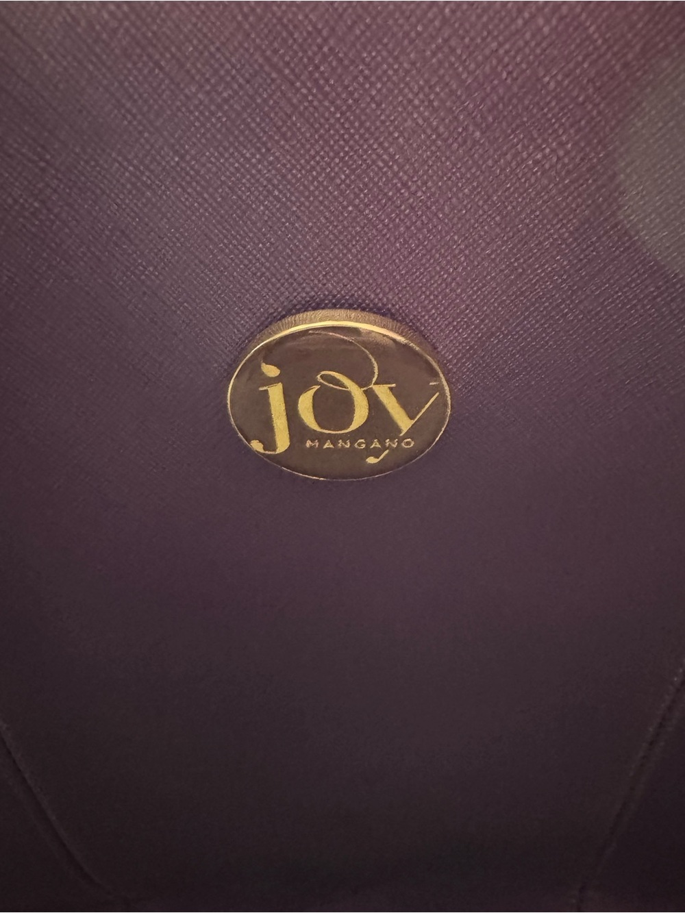 Joy Mangano Purple Saffiano Faux Leather Large Tote Shoulder Bag - Picture 3 of 9